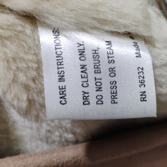 Gallery Faux Fur & Suede Long Gorgeous Coat Sz.L Never Worn - Picture 8 of 13